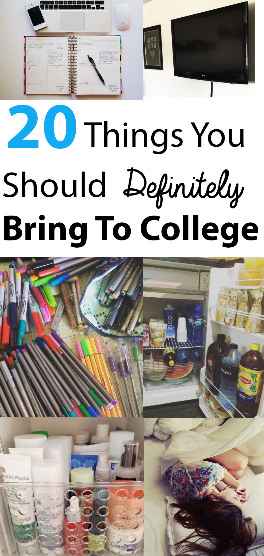 20 things you should definitely bring to college society19 things for college