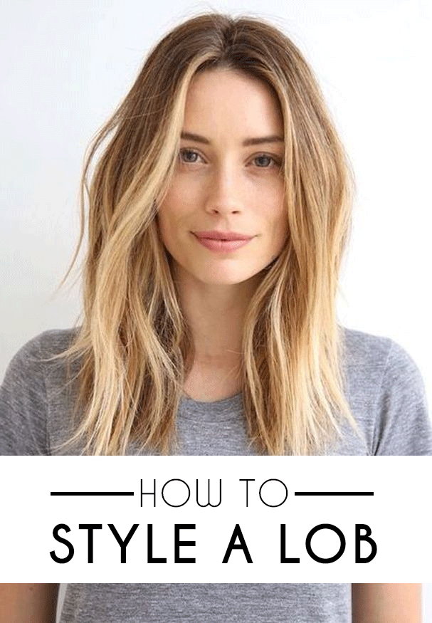 How to Style a Lob (Long Bob) - Society19 (607 x 875 Pixel)