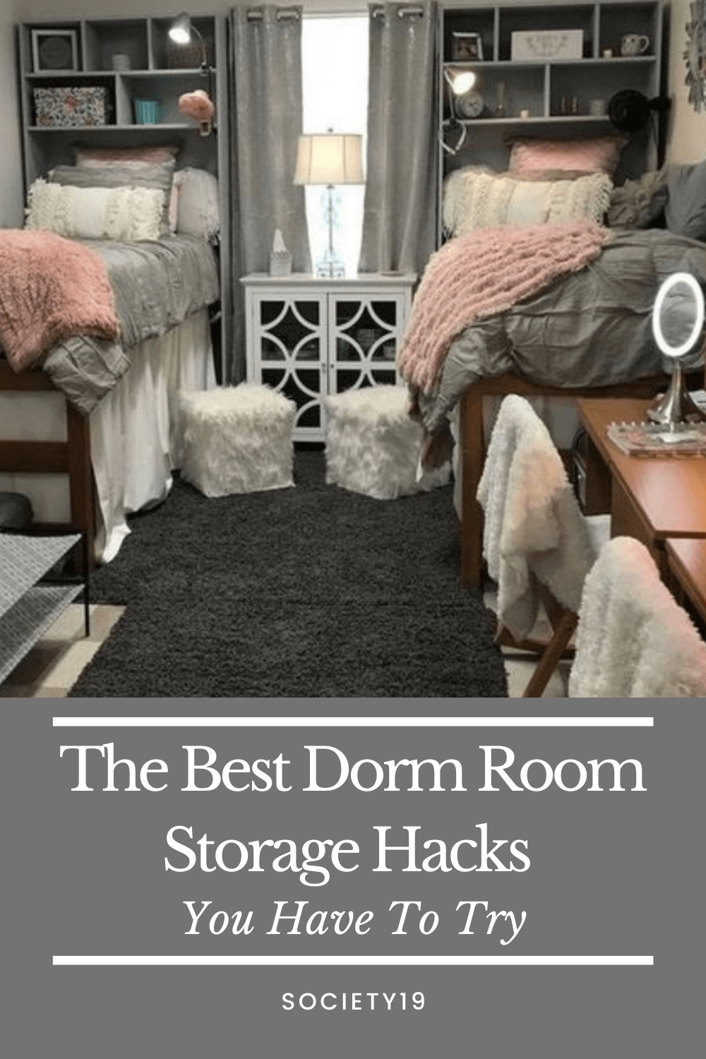 dorm shoe storage on The Best Dorm Room Storage Hacks You Have To Try Society19